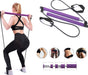 Adjustable Pilates Bar Kit Resistance Band Exercise Stick Toning Gym - Lacatang Market