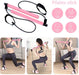 Adjustable Pilates Bar Kit Resistance Band Exercise Stick Toning Gym - Lacatang Market