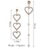Crystal Love Heart Dangle Earrings - Lacatang Market