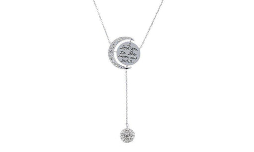 Engraved To The Moon And Back Y Necklace - Lacatang Market