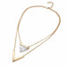 Marble Chevron Double Layer Necklace - Lacatang Market