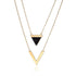 Marble Chevron Double Layer Necklace - Lacatang Market
