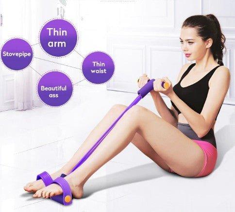 Portable Fitness Resistance Band with Pedal - Lacatang Market