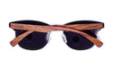 Real Walnut Wood Club Style Sunglasses With Bamboo Case, Polarized - Lacatang Market