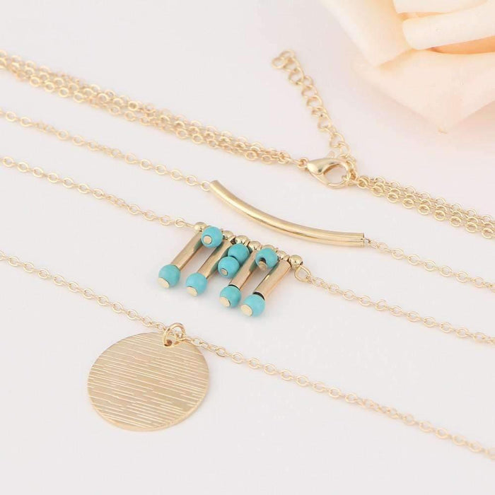 Turquoise Multilayer Necklace - Lacatang Market