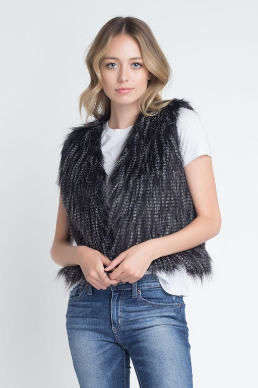 Women's Faux Fur Sleeveless Vest - Lacatang Market